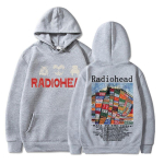 Radiohead Vintage Tr&uuml;kiga Huppar Unisex'i Naiste Puuvillane Pullover Hip Hop Rock B&auml;nd Hail To The Thief Muusikaalbum Kapuutsiga Dressipluusid XL white