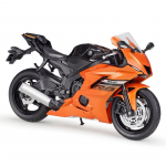 1/12 WELLY Yamaha 2020 YZF-R6 survevalatud mootorratta mudel m&auml;nguasjade s&otilde;idukite kollektsioon Autobike Shork-absorber Maastikuauto mootorratta m&auml;nguasjad auto 1/12-17.7x9.8x6.8cm oranž