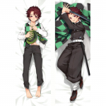 Anime Kamado Tanjiro Kehapadi Kate Dakimakura Kost&uuml;&uuml;m Viska padi Kahepoolse tr&uuml;kiga kate 40x120cm