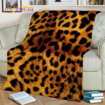 3D metsik seksikas leopardtriibuline tekk, pehme tekk koju magamistoa voodi diivan pikniku reisikontori kattetekk lastele 125x150cm 50x60inch