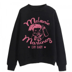 Melanie Martinez Cry Beebi dressipluus Populaarne muusika Mood Harajuku Hip Hop Unisex Pusad Unisex L