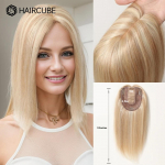 HAIRCUBE 12-tollised naiste juuksepead Kuldblondid Esilet&otilde;stetud juukset&uuml;kid naistele juuste v&auml;ljalangemise vastu siidist alusklamber 150% tihedusega