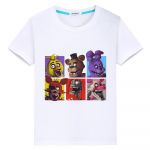 FNAF Suvine T-s&auml;rk 100% Puuvillane L&uuml;hike multifilmitr&uuml;kk Anime Tees y2k &uuml;hes t&uuml;kis Bear Rabbit pride t-s&auml;rk poiss Topid lasteriided t&uuml;drukud 100 valge