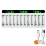 PALO 1.2V AAA Ni-MH laetav aku AAA akud 1100mAh AAA 3A aku +12 pesa LCD USB 1.2V AA AAA NIMH NI-CD akulaadija