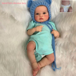 Elutruud 49 cm Reborn nukud poistele ja t&uuml;drukutele Loulou Awake Full Silikoonist keha 3D V&auml;rvitud Nahk Vasts&uuml;ndinud Beebidele Nukk Laps M&auml;ngukaaslase m&auml;nguasi S&uuml;nnip&auml;evakingitused full silicone girl