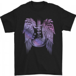 Electric Guitar Wings Guitarist Acoustic Unisex T-s&auml;rk S