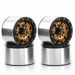 4tk 1,0   metallist Beadlock rattarummu rattavelje vahetus TRX4M Axial SCX24 AX24 jaoks 1/18 1/24 must