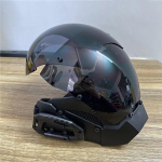 K&uuml;berpunk mask meestele ja naistele Cosplay Warrior Masks Party Music Festivali aksessuaar J&otilde;ulud Halloween Coolplay Army mask with ear