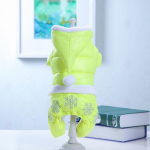 Talvine soojendusega koerajope Lemmikloomakoerte kost&uuml;&uuml;mide kutsika kerge nelja jalaga kapuutsiga mantel riided kaisukarule Big Combinaison suusale XL-16