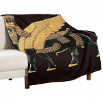 Assyrian Winged Bull Throw tekk Luksuslik br&auml;ndi tekk Armas tekk 75x100cm (30x40inch)