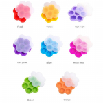 7 auguga Silicon Glue 7 Grid Ice Cream J&auml;&auml;tisevorm 1pcs helelilla v&auml;rv