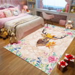 Multikas Roosa &Uuml;kssarvik 3D-print Vaip Beebi Roomamis Telkimismatt Laste Toa M&auml;nguala Vaibad Lapse Magamistoa M&auml;nguvaibad Elutoa jaoks 140x200cm