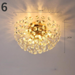 Moodne kristallist laelamp Magamistoa &otilde;ppetoa s&ouml;&ouml;gituba Dandelion Designer v&otilde;rklambid Diameter-6 headlight