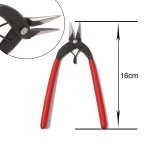 1 tk/kott Multifunktsionaalne punane pika varrega ehtetangid DIY k&auml;ev&otilde;ru kaelakee k&otilde;rvar&otilde;ngad s&otilde;rmuse tootmine 16cm 1pc