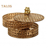 Ehete hoiukarp 2 kihti 360&deg; p&ouml;&ouml;ratav tolmukindel kaasaegne suure mahutavusega k&otilde;rvar&otilde;ngas kaelakee k&auml;ev&otilde;ru s&otilde;rmuse hoidiku hoidik pruun