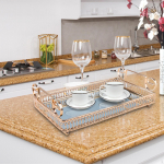 Dekoratiivne peegli serveerimisalus, puuviljavaagen, ehteplaat, kohvialus, &scaron;okolaadi jaoks M