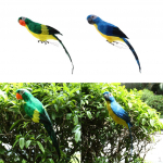 2 tk Suur kunstlik papagoilind Kodukaunistus Budgie Taxidermy A+B