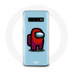 Sinisel taustal videom&auml;ngu Samsung Galaxy s10 plus Meie seas &uuml;mbris