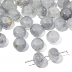 30 tk kristallklaashelmed, puistatud abakus, lahtised vahehelmed kaelakee k&auml;ev&otilde;ru ehete valmistamiseks hall