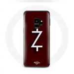 &Uuml;mbris Samsung Galaxy S9 Plus Ozark Season 4 Logo Z jaoks, valge punane taust