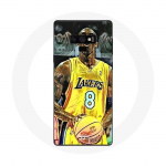Coque pour Samsung Galaxy Note 9 Kobe Bryant Dunk lakers 8 NBA Noir