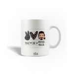Mug en C&eacute;ramique Morgan Wallen Chanteur Affiche Paix Amour