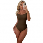 Sling U-kaelusega v&ouml;&ouml;koht pingul naiste Body, soonikkoes elastne seksikas varrukateta soliidne k&otilde;hn naisteriided M