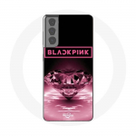 Coque pour Samsung Galaxy S21 Wallpaper diamante Blackpink Kpop Logo Rose - Maniacase