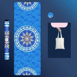 Looduslikust kummist tr&uuml;kitud sametpinnaga joogamatt &otilde;huke libisemisvastane kaasaskantav higi neelav kokkupandav p&otilde;randar&auml;tik Fitnessi pestav p&otilde;randamatt 183cmX68cmX1.5mm