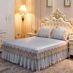 Ice Silk Voodiseelik Kolmeosaline suvise magamismati komplekt 1,8M Wash Kokkupandud voodikate Masinapesu madratsi kate Konditsioneer pehme iste 1.5x2.0m 3pcs