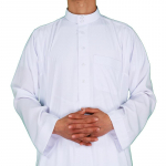 Meester&otilde;ivad Meeste Saudi Araabia pikkade varrukatega r&uuml;&uuml; Ramadani moslemi kleit Keskmise islami r&otilde;ivad L must