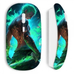 Souris sans fil maniacase blanche One piece Zoro 3D Manga anime Fanart