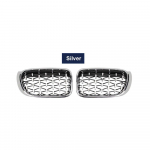 &Uuml;ks paar auto esiv&otilde;re v&otilde;istlusv&otilde;re Teemantneeruv&otilde;re BMW X3 X4 F25 F26 2014 2015 2016 2017 Chrome Meteor Style jaoks h&otilde;be