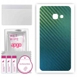 apgo Protective Skin Sticker for the back compatible with Samsung Galaxy A3 (2017), Wrap Film, Foil, Vinyl - Pattern Carbon Chameleon CAKA1