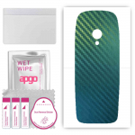 apgo Protective Skin Sticker for the back compatible with Nokia 6310 2021, Wrap Film, Foil, Vinyl - Pattern Carbon Chameleon CAKA1
