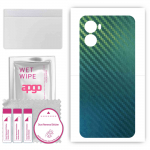 apgo Protective Skin Sticker for the back compatible with Umidigi G3 Max, Wrap Film, Foil, Vinyl - Pattern Carbon Chameleon CAKA1