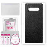 apgo Protective Skin Sticker for the back compatible with Black Shark 4 Pro, Wrap Film, Foil, Vinyl - Pattern Black Honeycomb