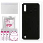 apgo Protective Skin Sticker for the back compatible with Samsung Galaxy M01, Wrap Film, Foil, Vinyl - Pattern Matrix