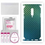 apgo Protective Skin Sticker for the back+sides compatible with OnePlus 8, Full Wrap Film, Foil, Vinyl - Pattern Carbon Chameleon CAKA1