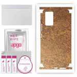 apgo Protective Skin Sticker for the back+sides compatible with Vivo V21, Full Wrap Film, Foil, Vinyl - Pattern Rusty Copper