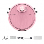 Minipuhastusmasin P&uuml;hkimisrobot Super Suction Madal m&uuml;ratase &Uuml;he nupuga k&auml;ivitamine Taaslaetav tolmuimeja P&uuml;hkimismoppimine Nutikas robot roosa