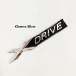 3D metallist Xdrive Sdrive Edrive auto tagumise pagasiruumi embleemi m&auml;rgi k&uuml;lje poritiiba kleebise stiilitarvikud Xdrive Chrome