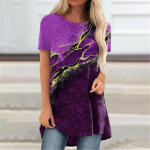 Elements Ebaregulaarse tr&uuml;kiga Harajuka T-s&auml;rgid Naiste l&uuml;hikeste varrukatega Suvine Disainer vabaaja T-s&auml;rk O-kaelusega naiste topid 2XL