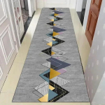Kaasaegne geomeetriline hotelli esiku vaip Kodu Koridor Pikk vaip Pehme Trepivaip Sissep&auml;&auml;s P&otilde;rand Uksematt Nordic Aisle Runner vaip 40x60cm