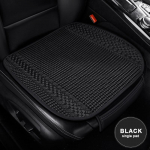 SEAMETAL suvine autoistme kate hingav j&auml;&auml;siidist Four Seasons autoistme padja kaitsepadja esipadi sobib enamikule autodele 1PC Front Seat Cushion must