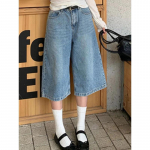 2024 Paari t&auml;navar&otilde;ivad Vintage laia s&auml;&auml;rega l&uuml;hikesed p&uuml;ksid Naised Retro &Uuml;lem&otilde;&otilde;dulised teksap&uuml;ksid Suvi Mees K&otilde;rge v&ouml;&ouml;kohaga Lahtised Vabaaja L&uuml;hikesed Teksad S sinine