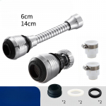 Segisti pritsmekaitse Pea Survestatud 360-kraadi P&ouml;&ouml;rlev Filter Universaalne K&ouml;&ouml;gisegisti Aerator Pikendatud Pikendus Vee S&auml;&auml;stja