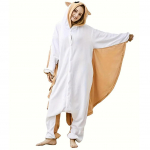 J&otilde;ulu-cosplay kost&uuml;&uuml;m Lendorav Kigurumi &uuml;hes t&uuml;kis pidžaama multikas Halloweeniks K&otilde;ik &uuml;hes S beež/valge