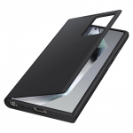 Originaal Samsung Smart View Wallet Klappkaas Samsung Galaxy S24 Ultra SM-S928B jaoks Smart View Telefoni Kaas must