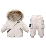 Laste sulejope Korea stiilis poiste t&uuml;drukute imikute talvemantel p&uuml;kskost&uuml;&uuml;m 100cm